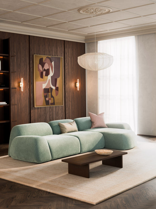 Wolquende Modular Corner Sofa in Teddy (4-Seater)