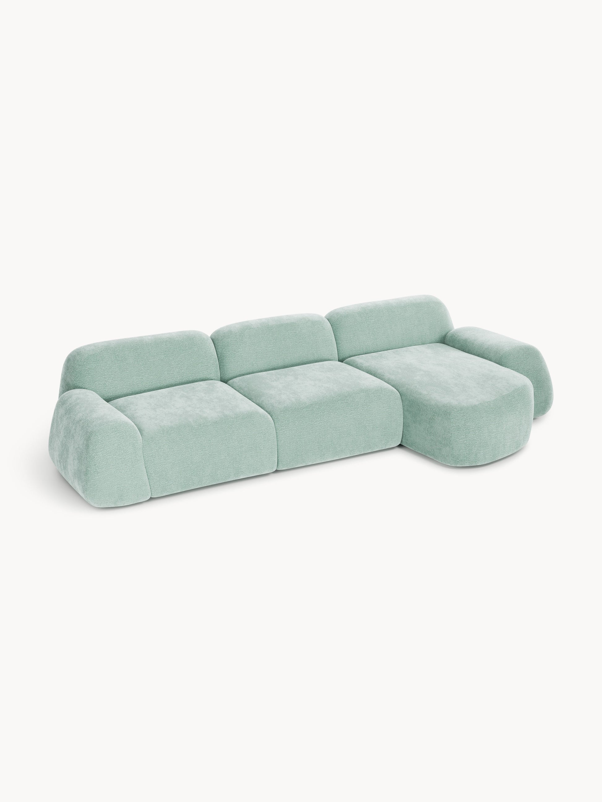 Wolquende Modular Corner Sofa in Teddy (4-Seater)