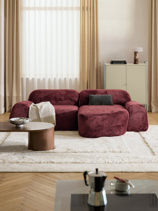 Wolquende Modular Corner Sofa in Teddy Bouclé (3-Seater)