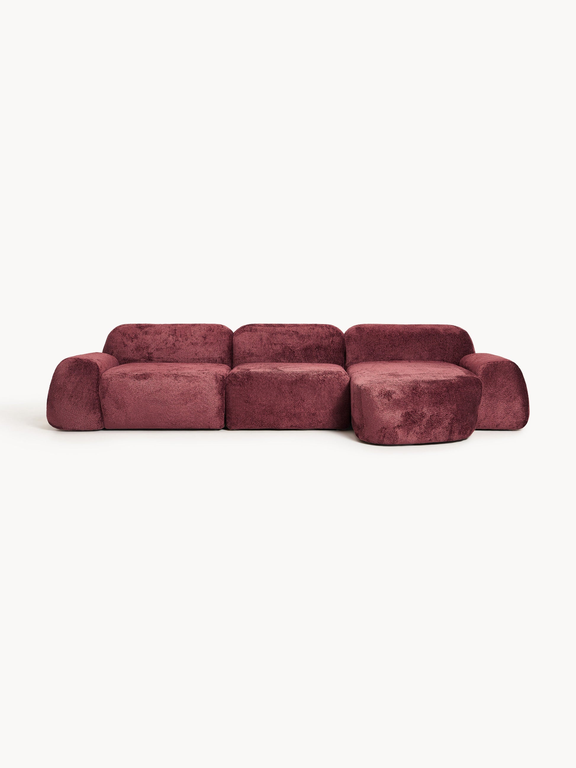 Wolquende Modular Corner Sofa in Teddy Bouclé (4-Seater)