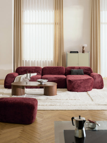 Wolquende Modular Corner Sofa in Teddy Bouclé (4-Seater)