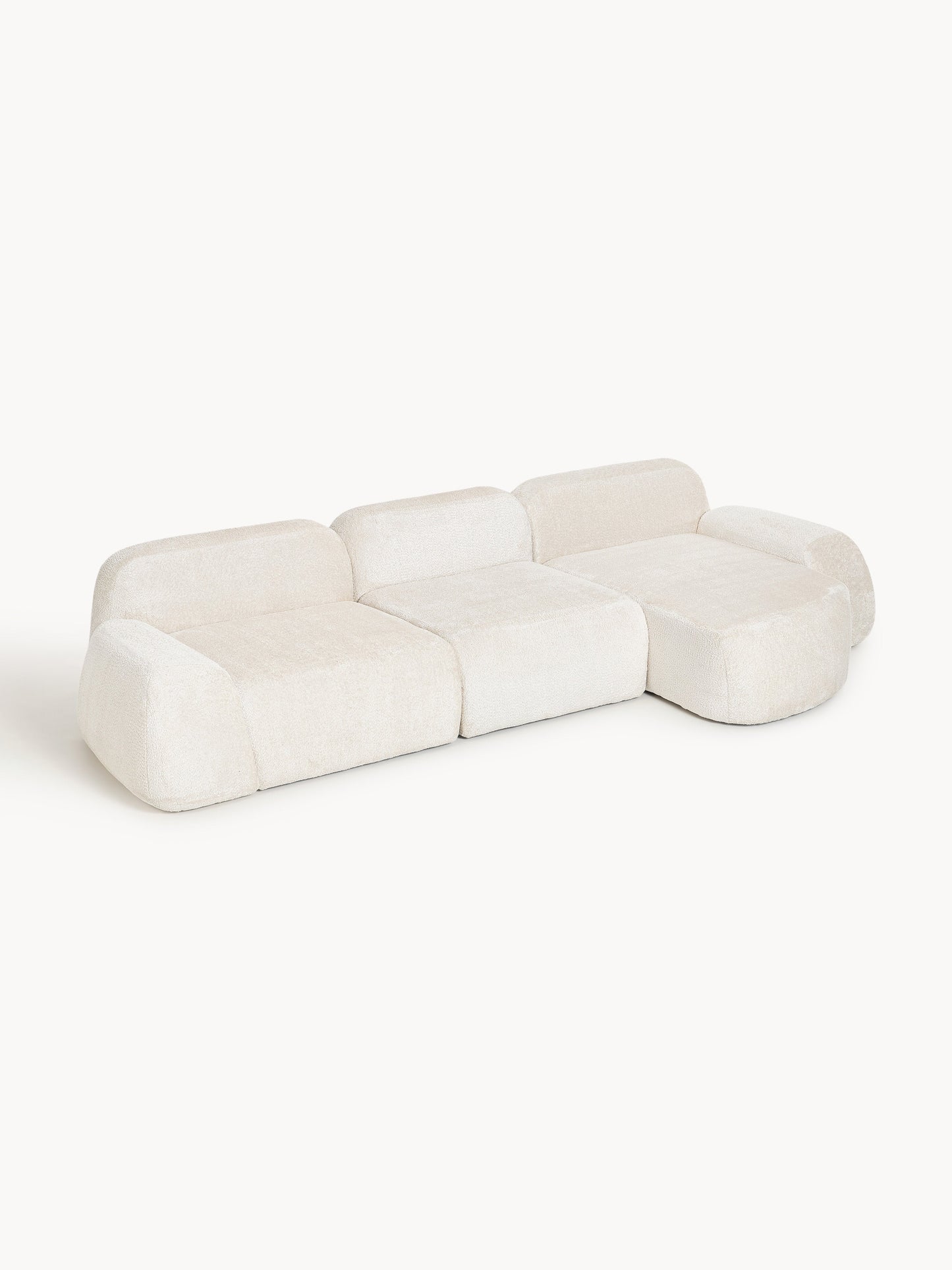 Wolquende Modular Corner Sofa in Teddy Bouclé (4-Seater)