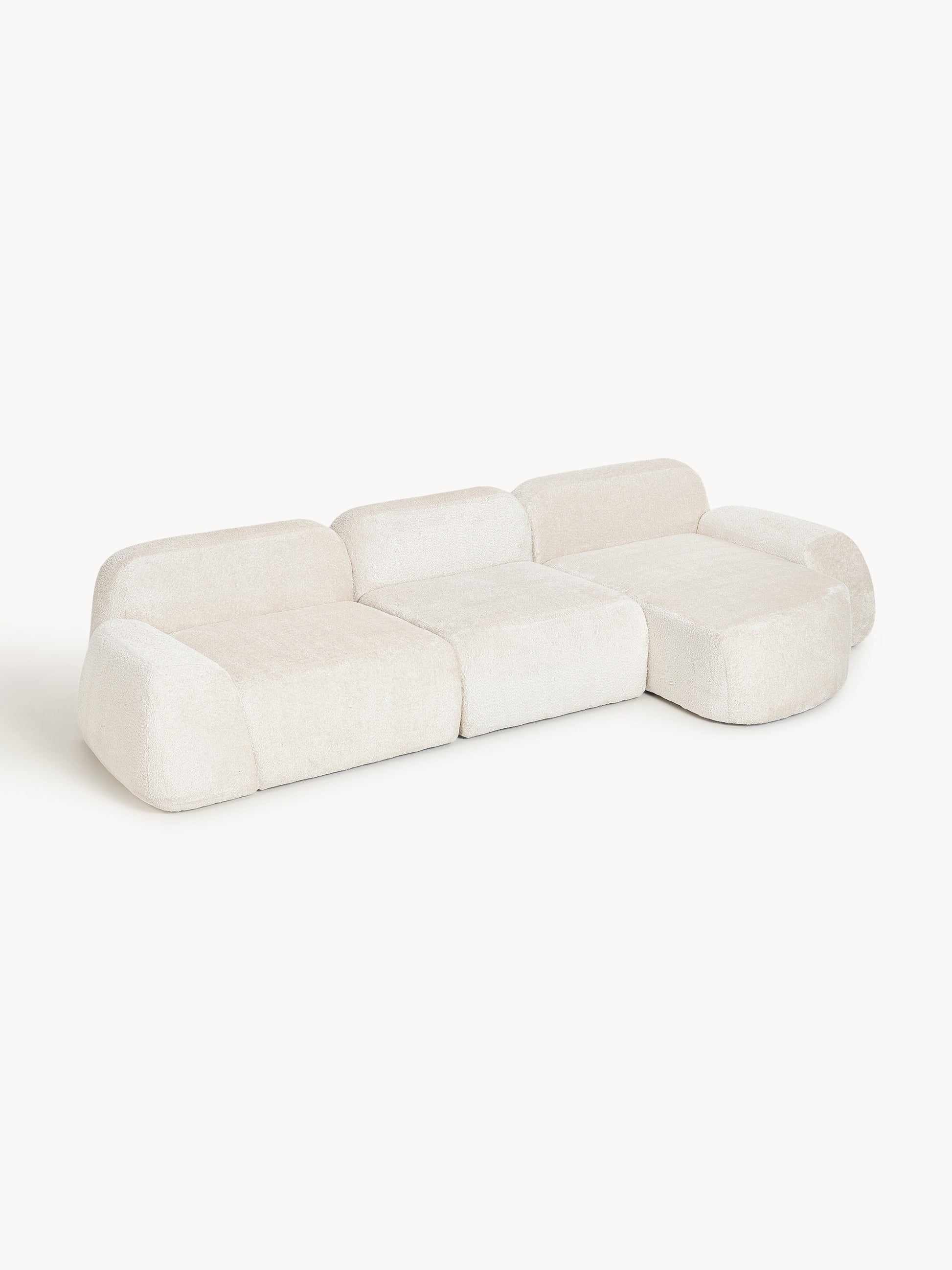 Wolquende Modular Corner Sofa in Teddy Bouclé (4-Seater)