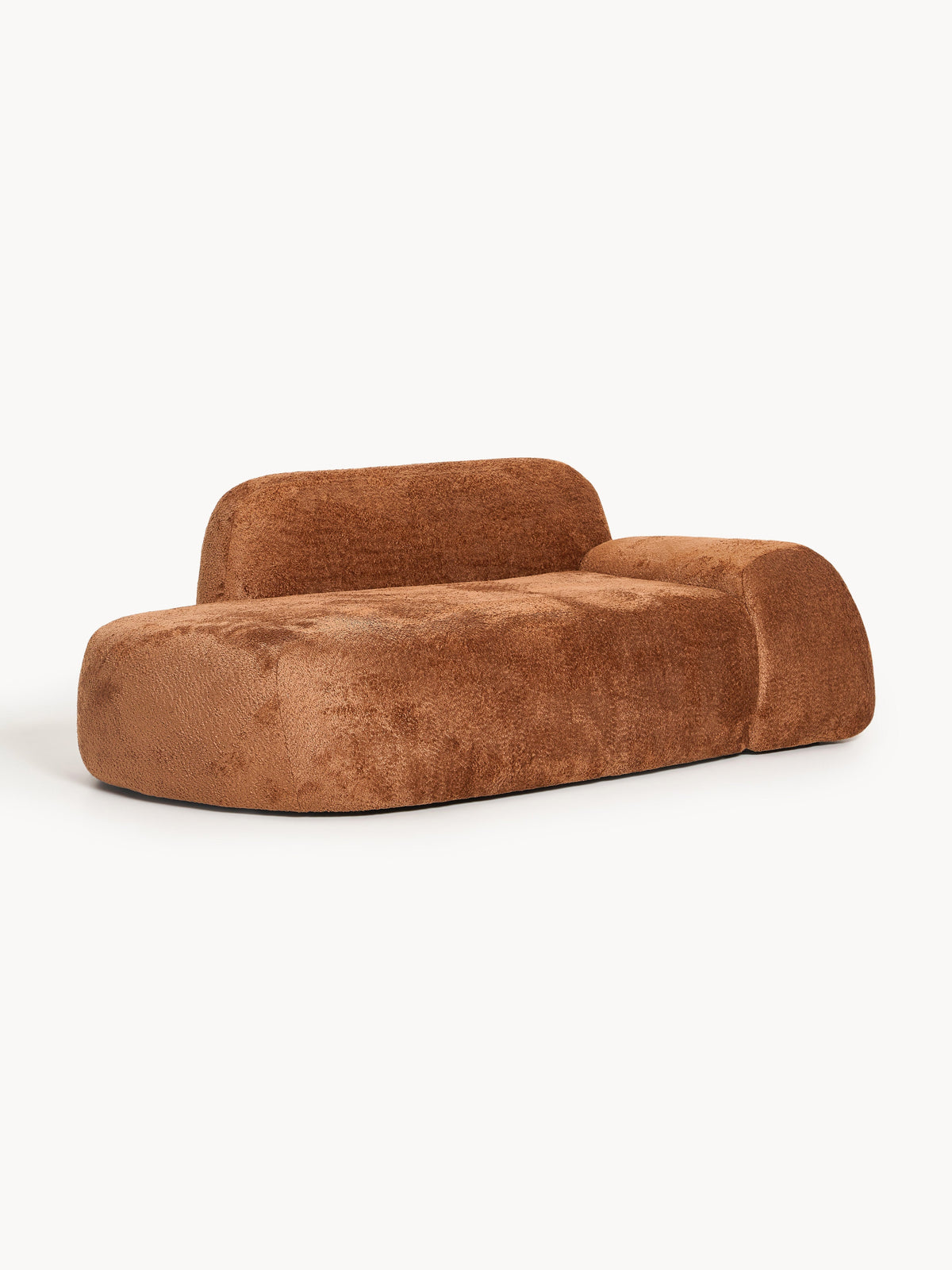 Wolquende Teddy Bouclé Sofa (2-Seater) with Chaise Longue