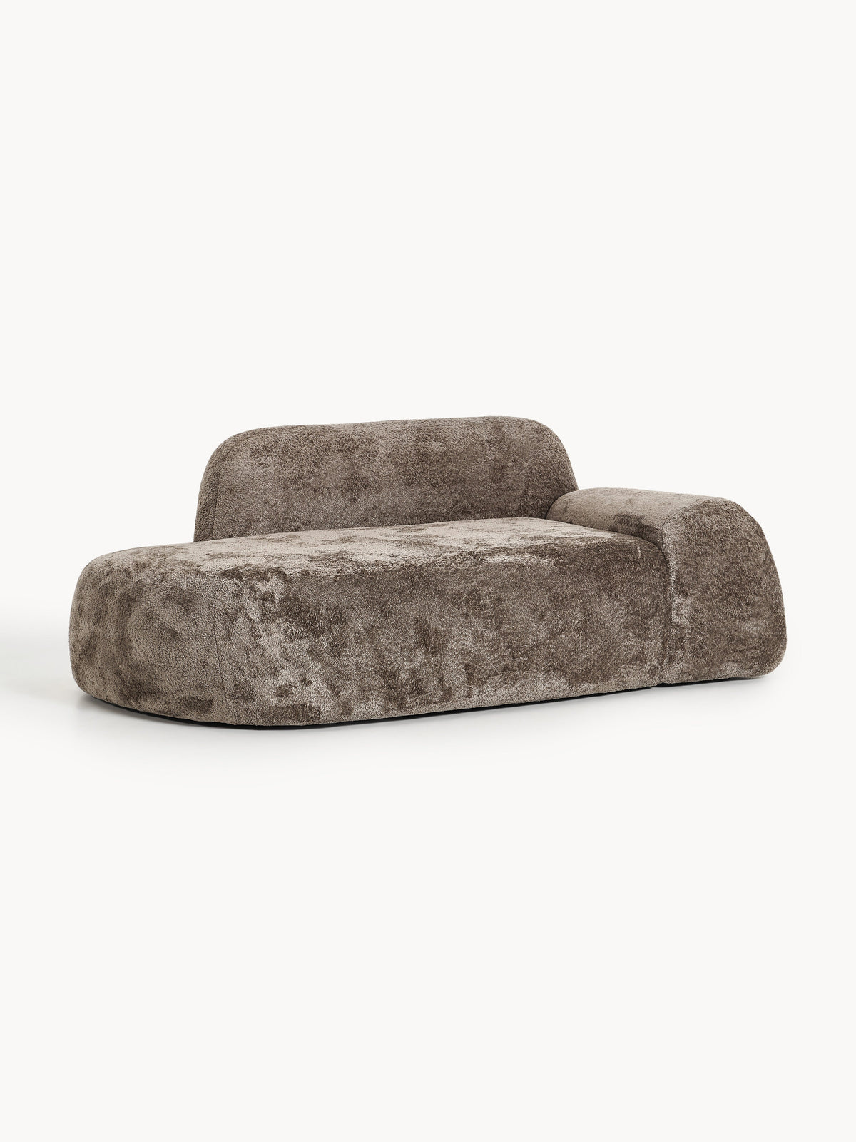 Wolquende Teddy Bouclé Sofa (2-Seater) with Chaise Longue