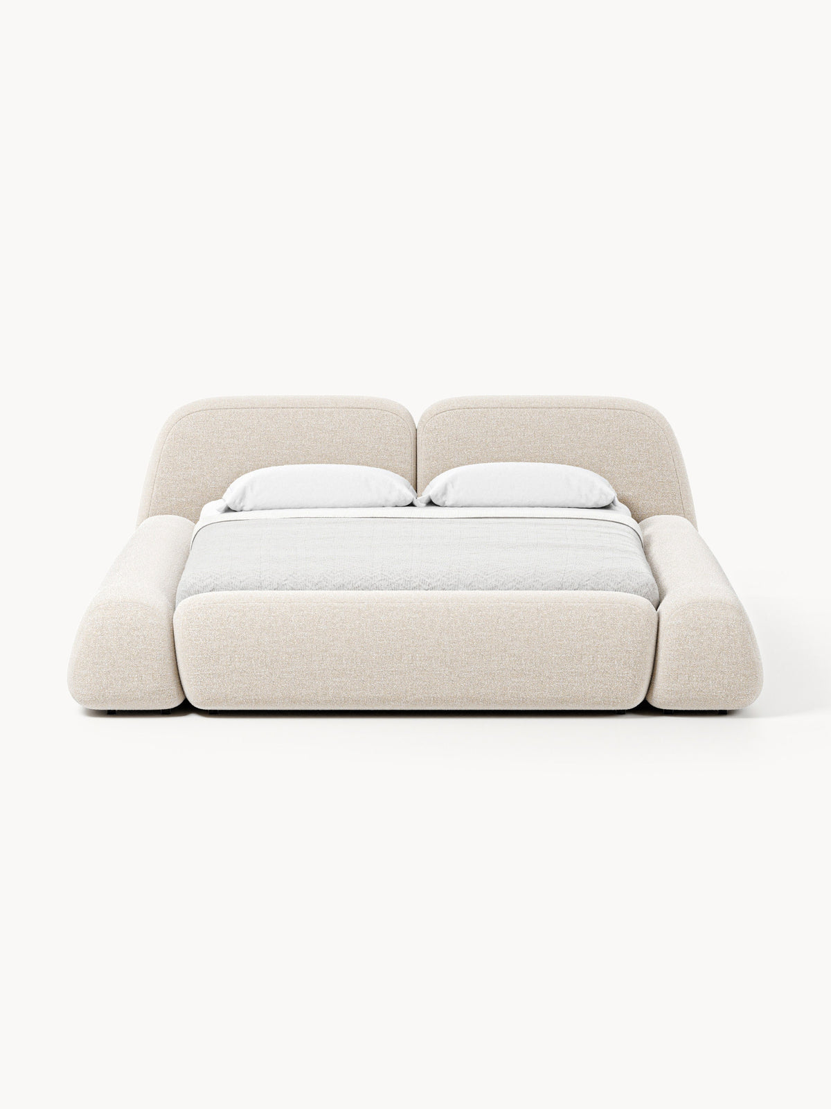 Wolquende Upholstered Bed in Bouclé