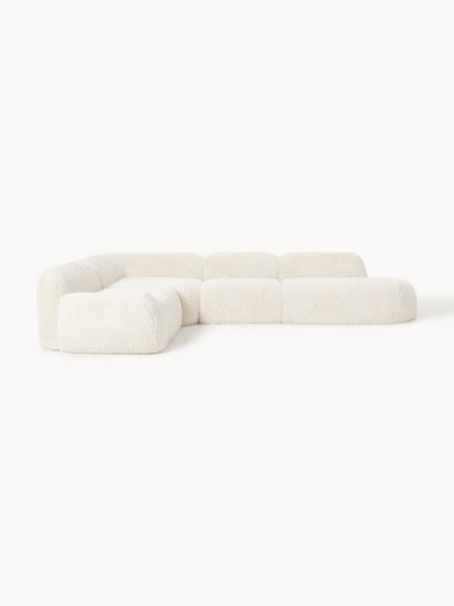 Wolquende XL Modular Teddy Corner Sofa with Chaise Longue
